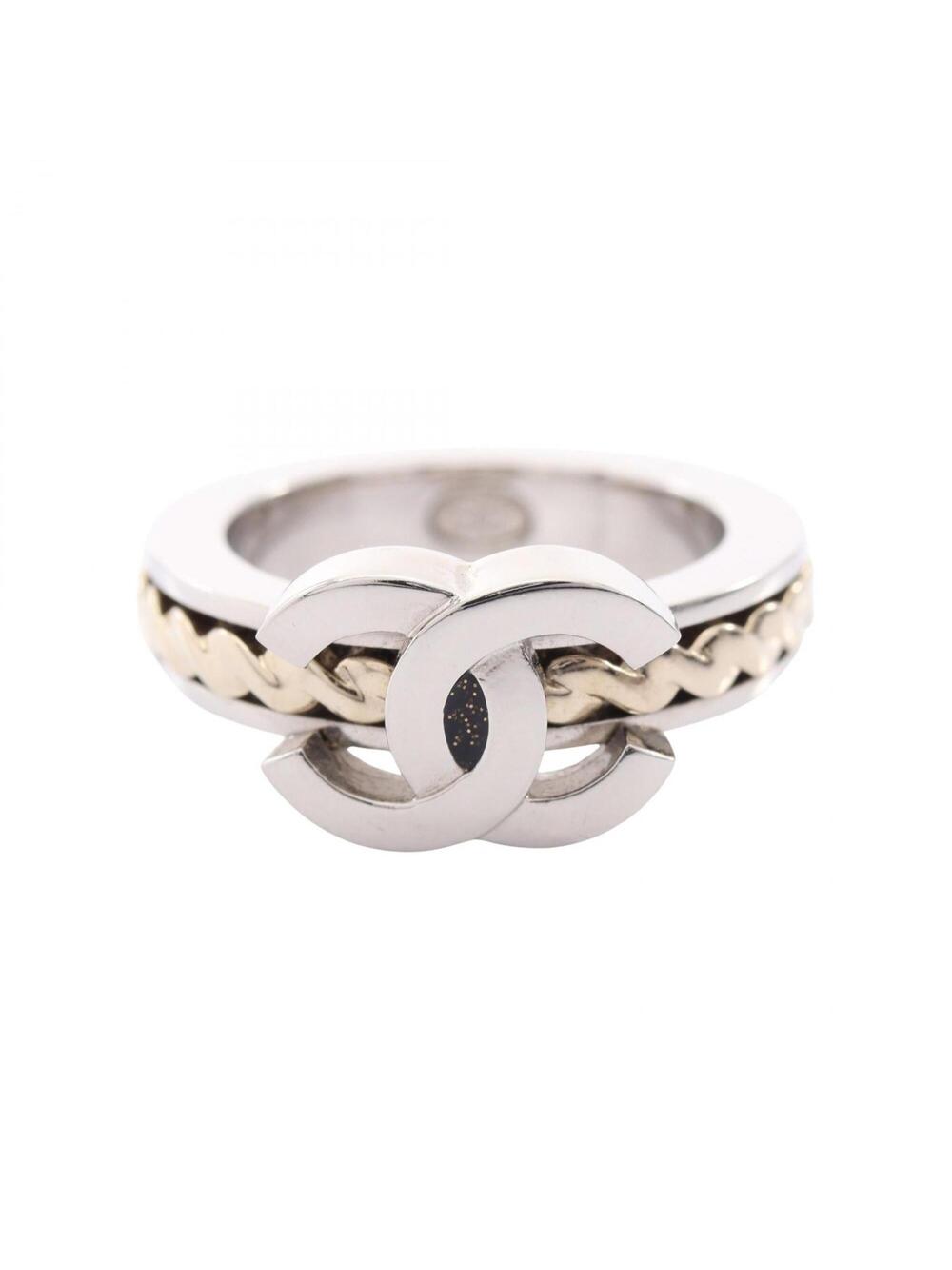 Chanel Cc Logo Ring Sterling Silver #347277C13B